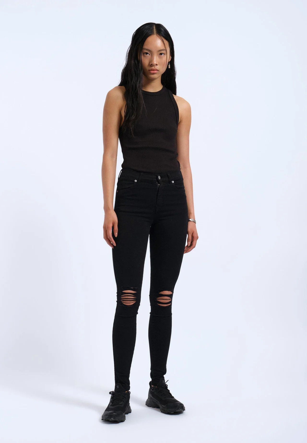 Lexy - Black Ripped Knees