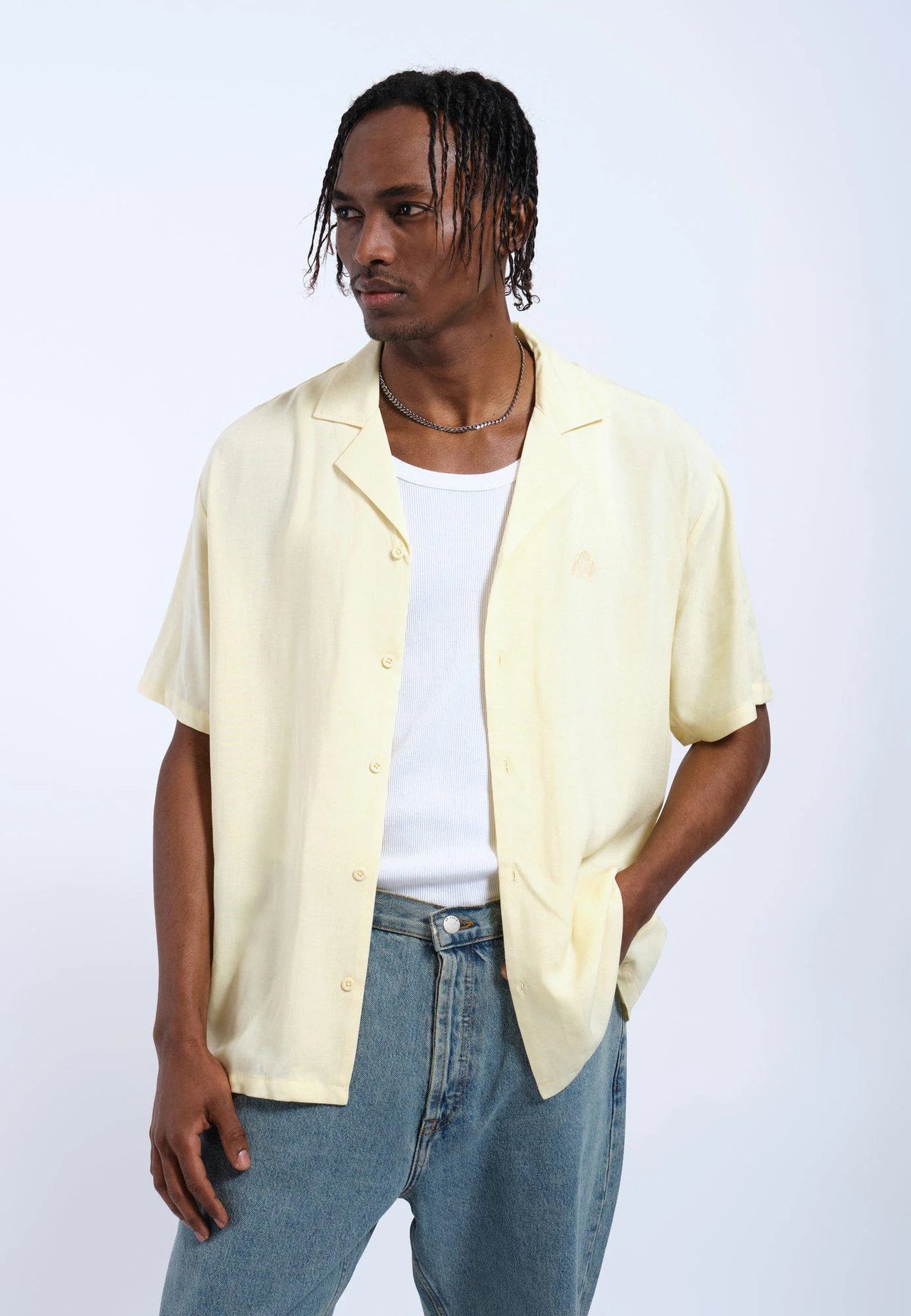 Madi Shirt - Light Yellow Embroidery