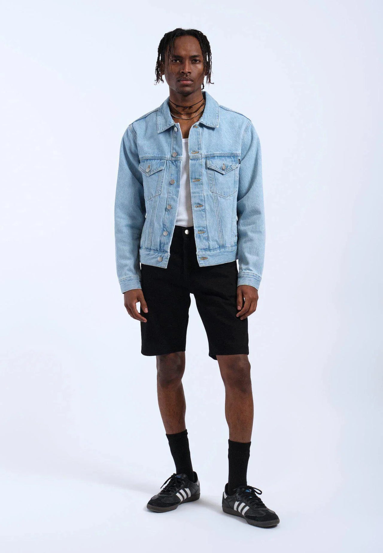 Joey Trucker Jacket - Stream Light Retro