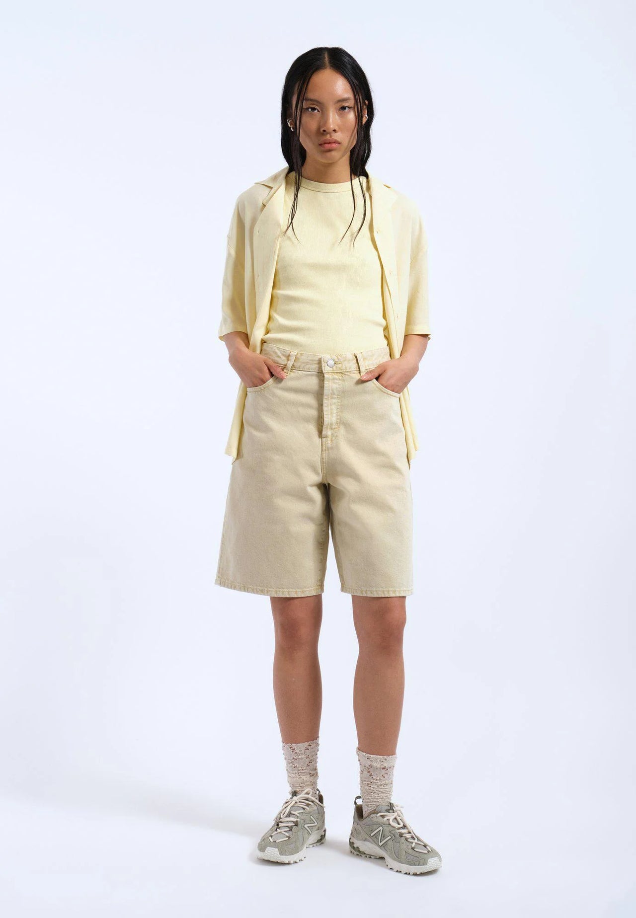 Bella Shorts - Buff Yellow