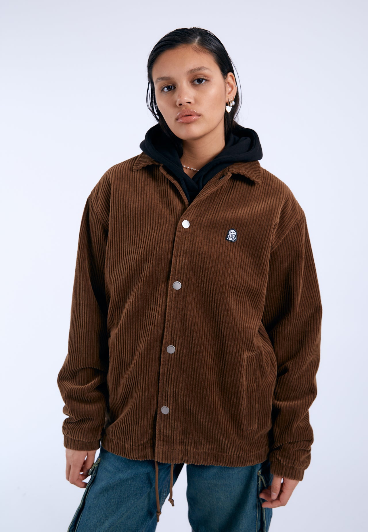 Split Jacket - Brown Cord