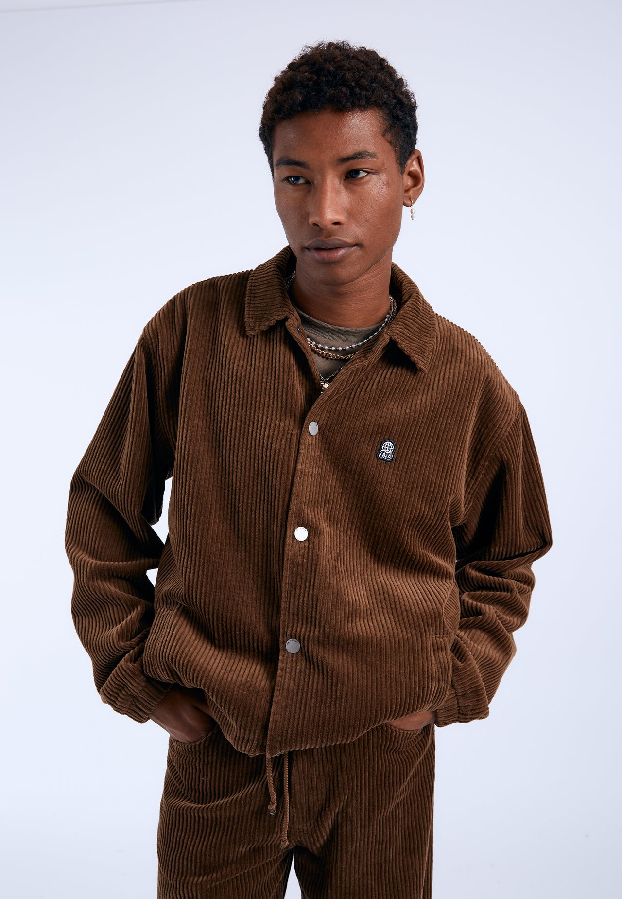 Split Jacket - Brown Cord