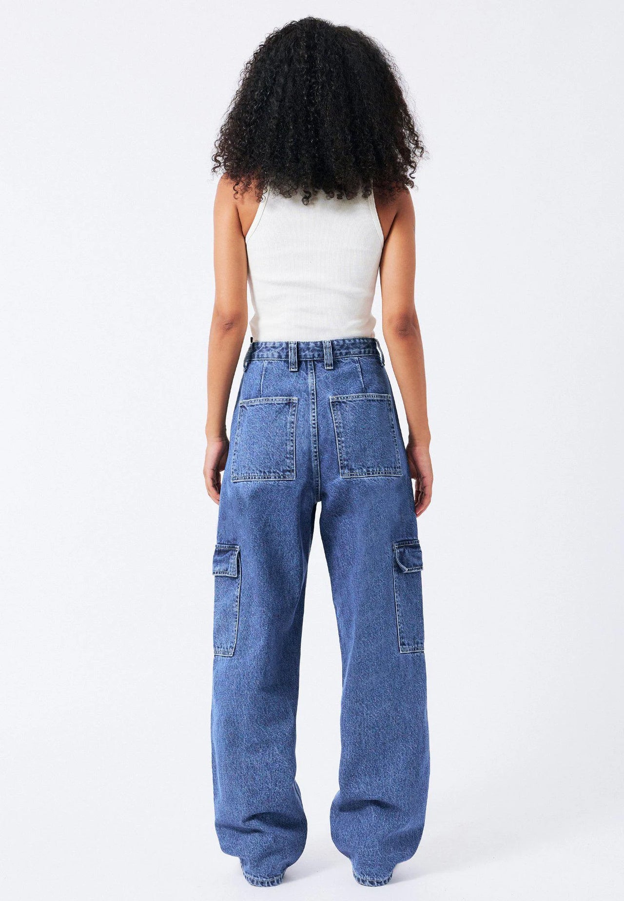 Donna Cargo Pants - Pebble Mid Stone