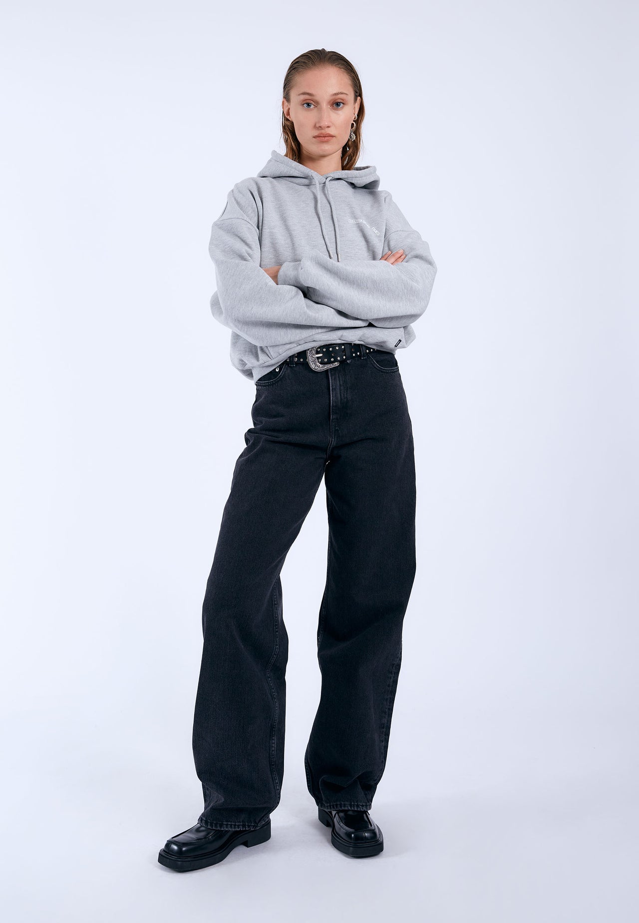 Debbie Hoodie - Grey Melange DD Peace