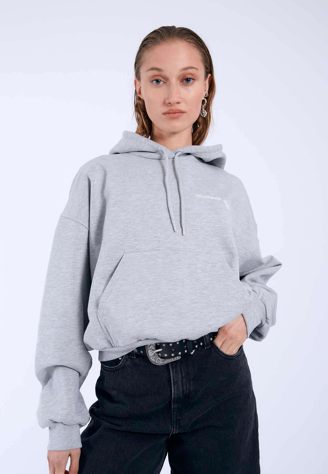 Debbie Hoodie - Grey Melange DD Peace