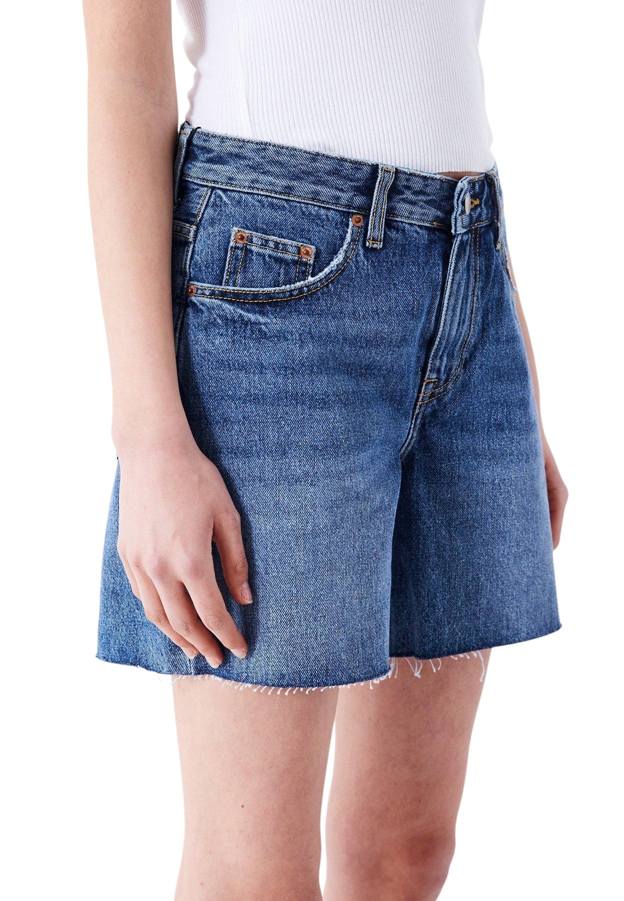 Rose Shorts - Canyon Mid Used Raw Hem