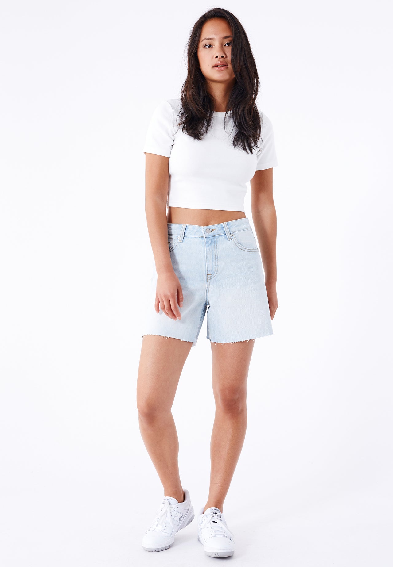 Rose Shorts - Canyon Pale Worn Raw Hem