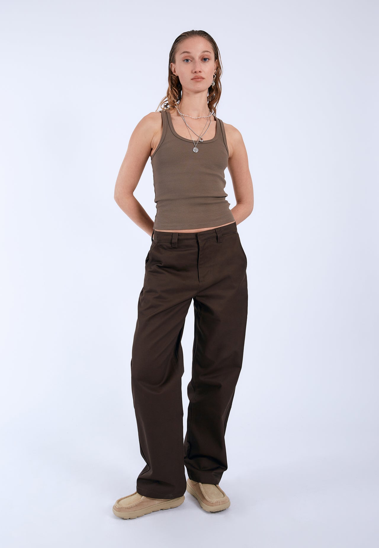 Nyla Top - Light Grey Melange