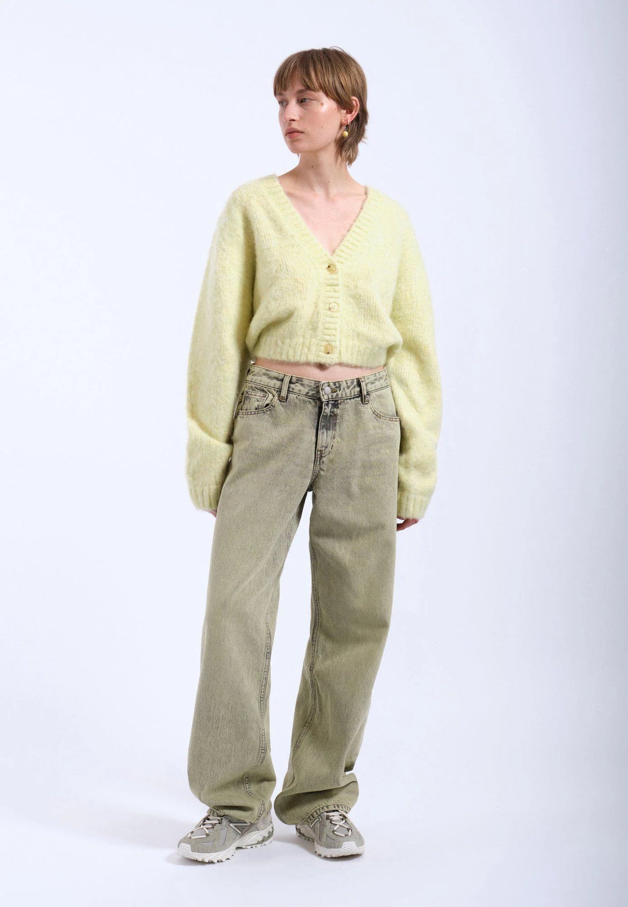 Betty Cardigan - Brushed Light Yellow