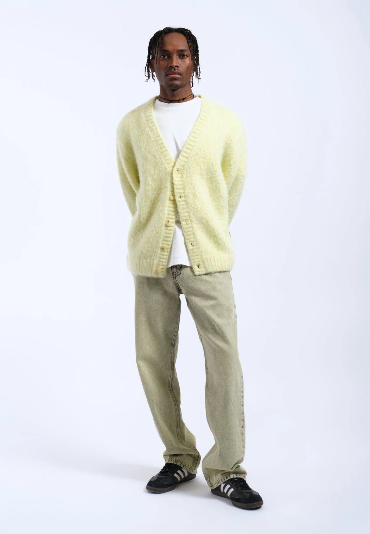 Tom Cardigan - Brushed Light Yellow