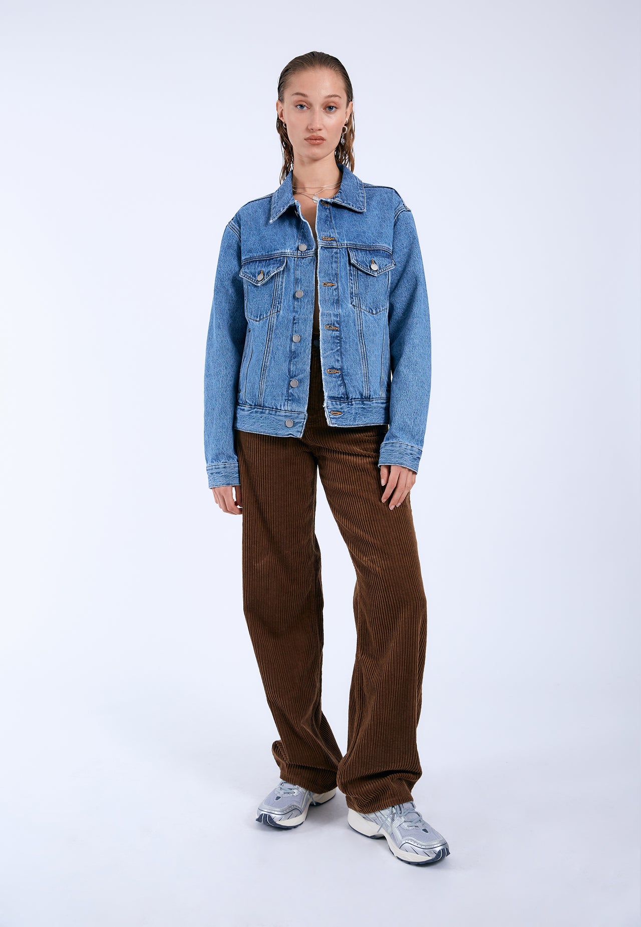 Joey Trucker Jacket - Stream Sky Retro