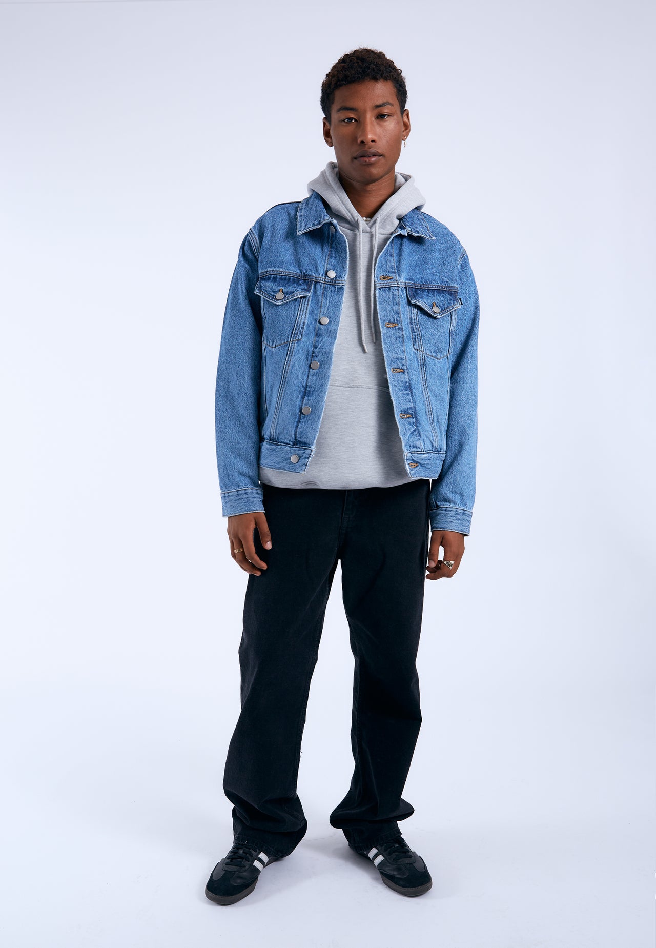 Joey Trucker Jacket - Stream Sky Retro