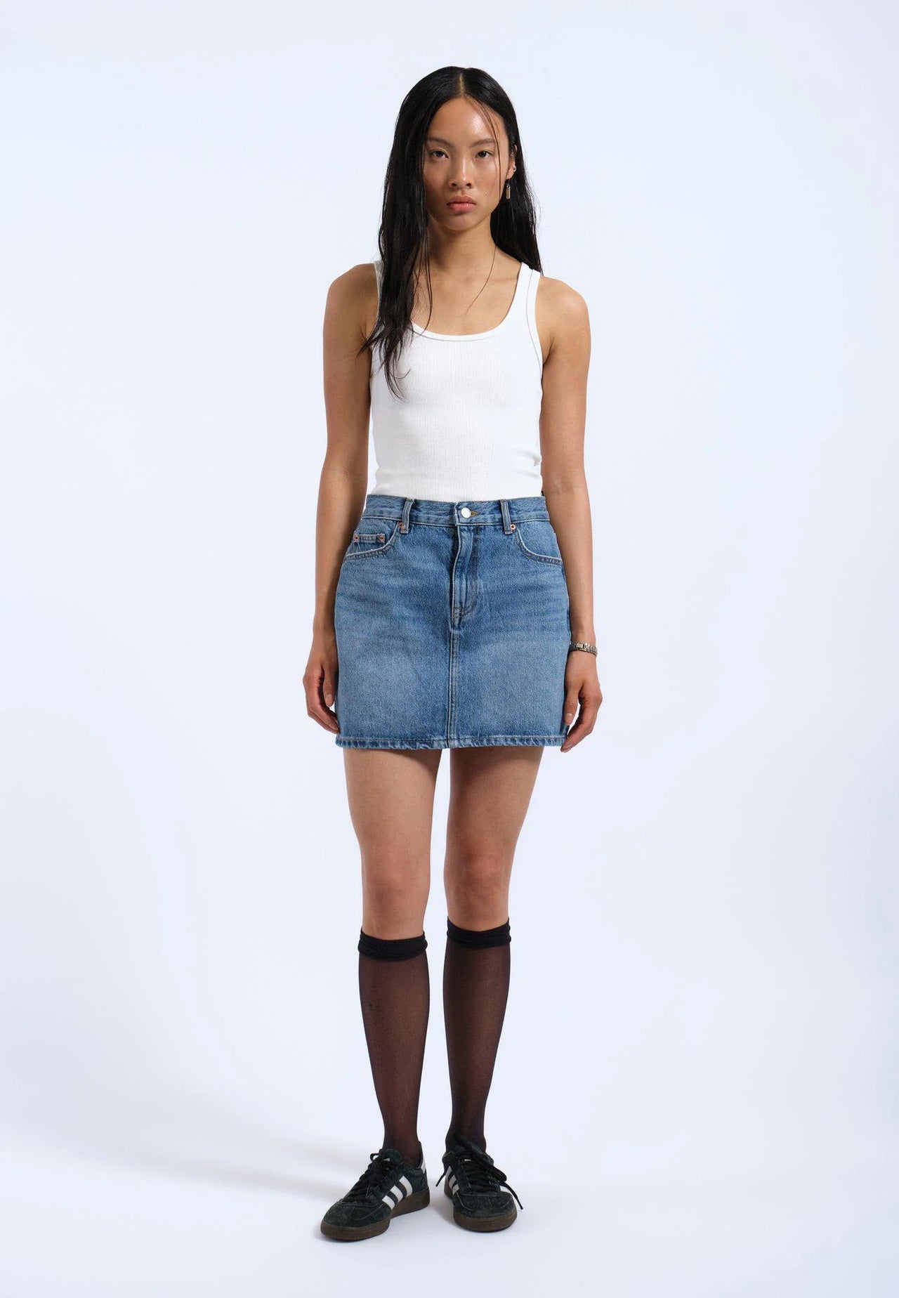 Arch Skirt - Stream Sky Used