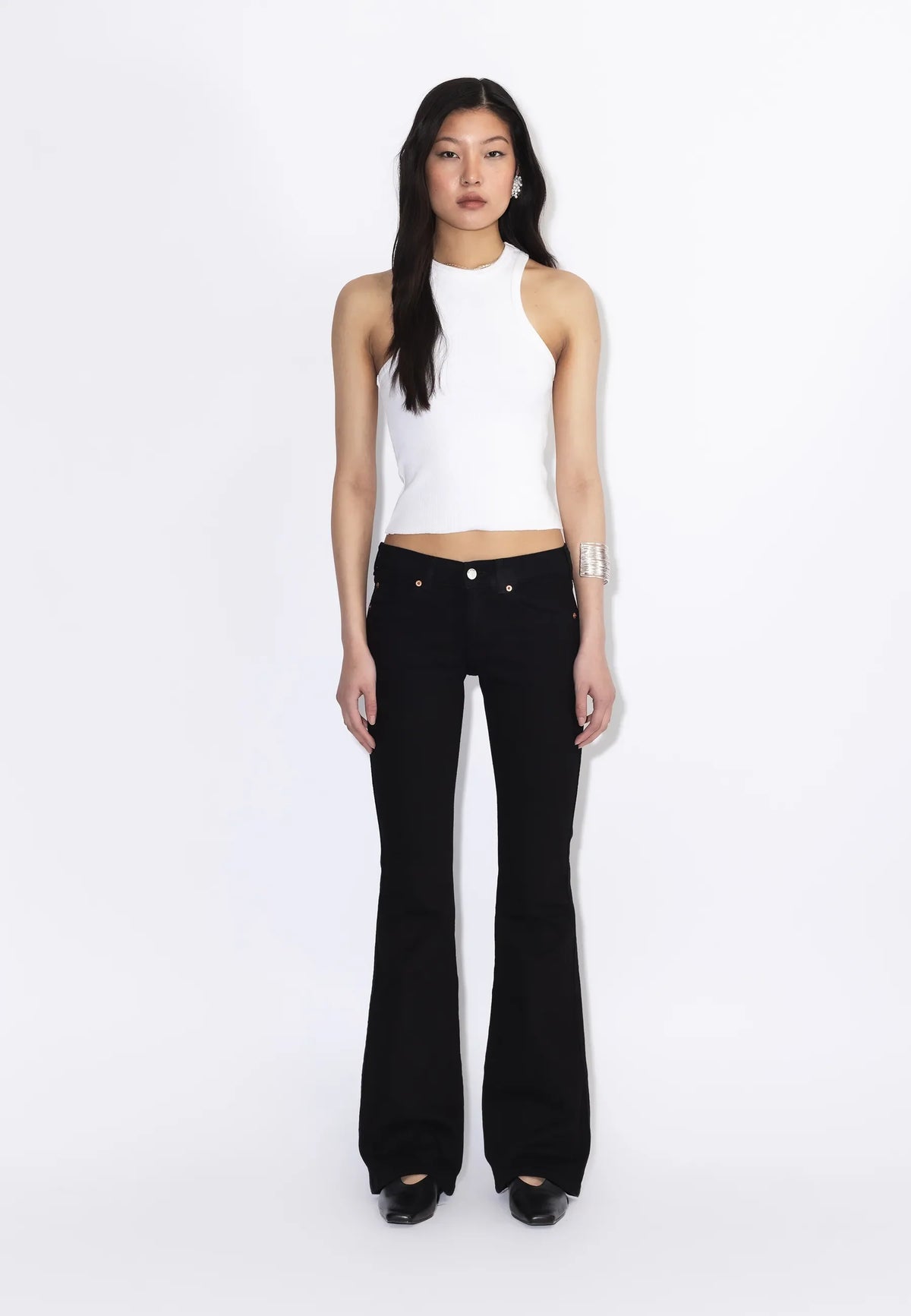 Kily Low Bootcut - Solid black