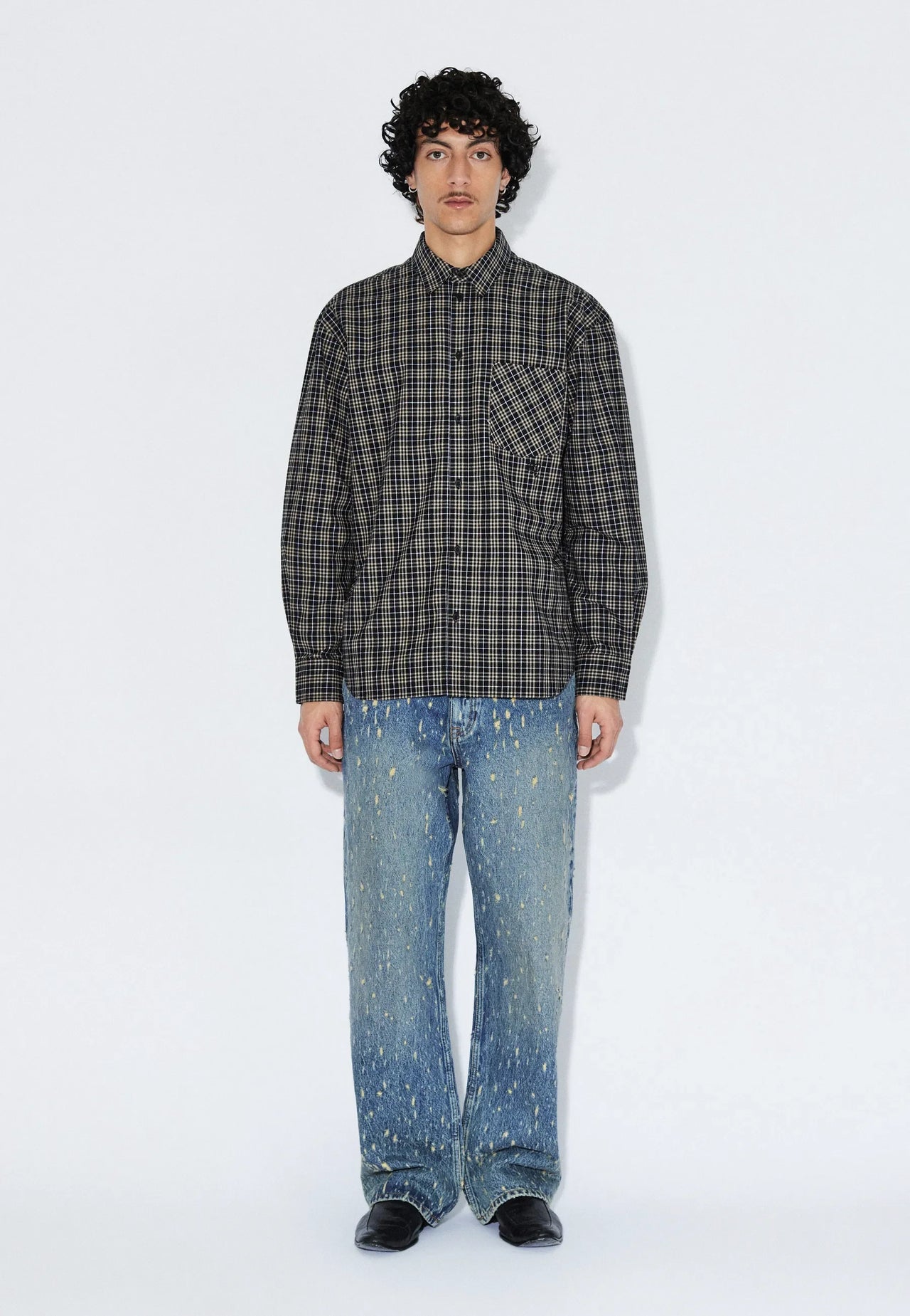 Wes Shirt - Black Summer Check