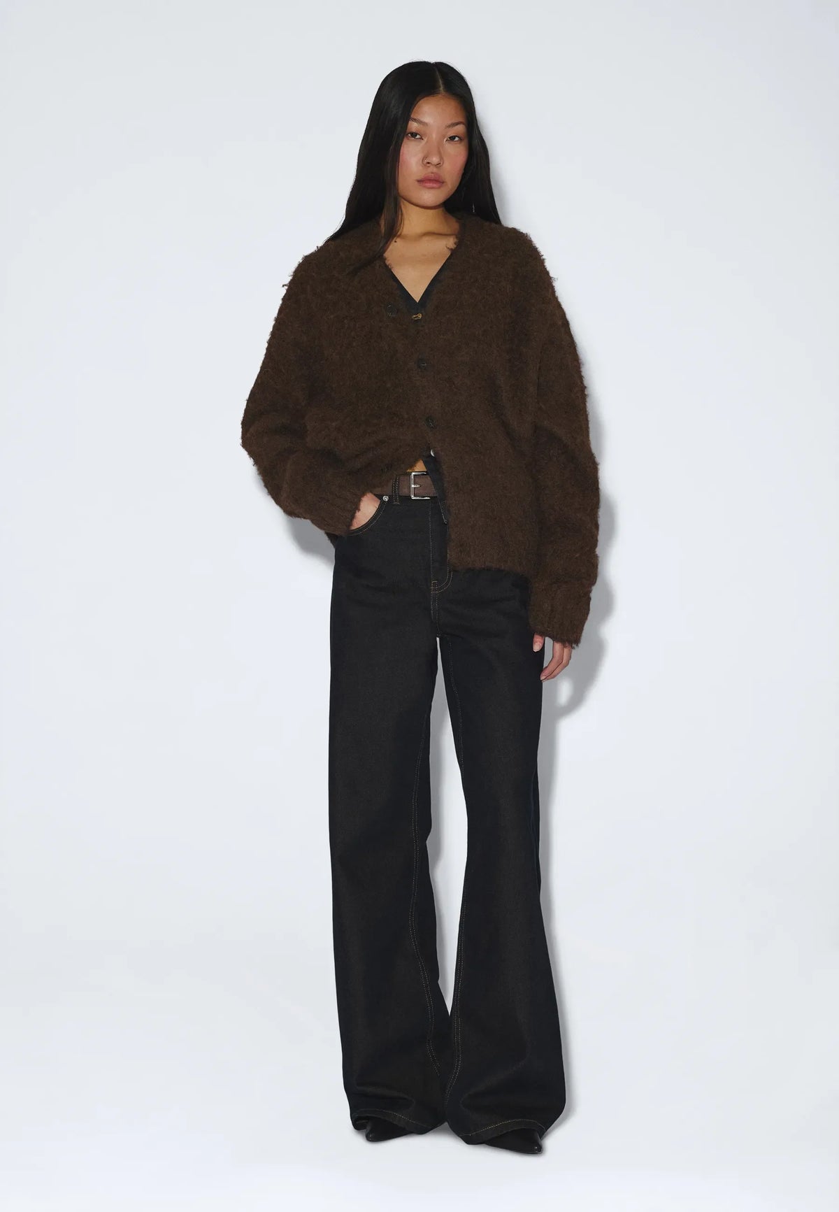 Dig F Cardigan - Brown