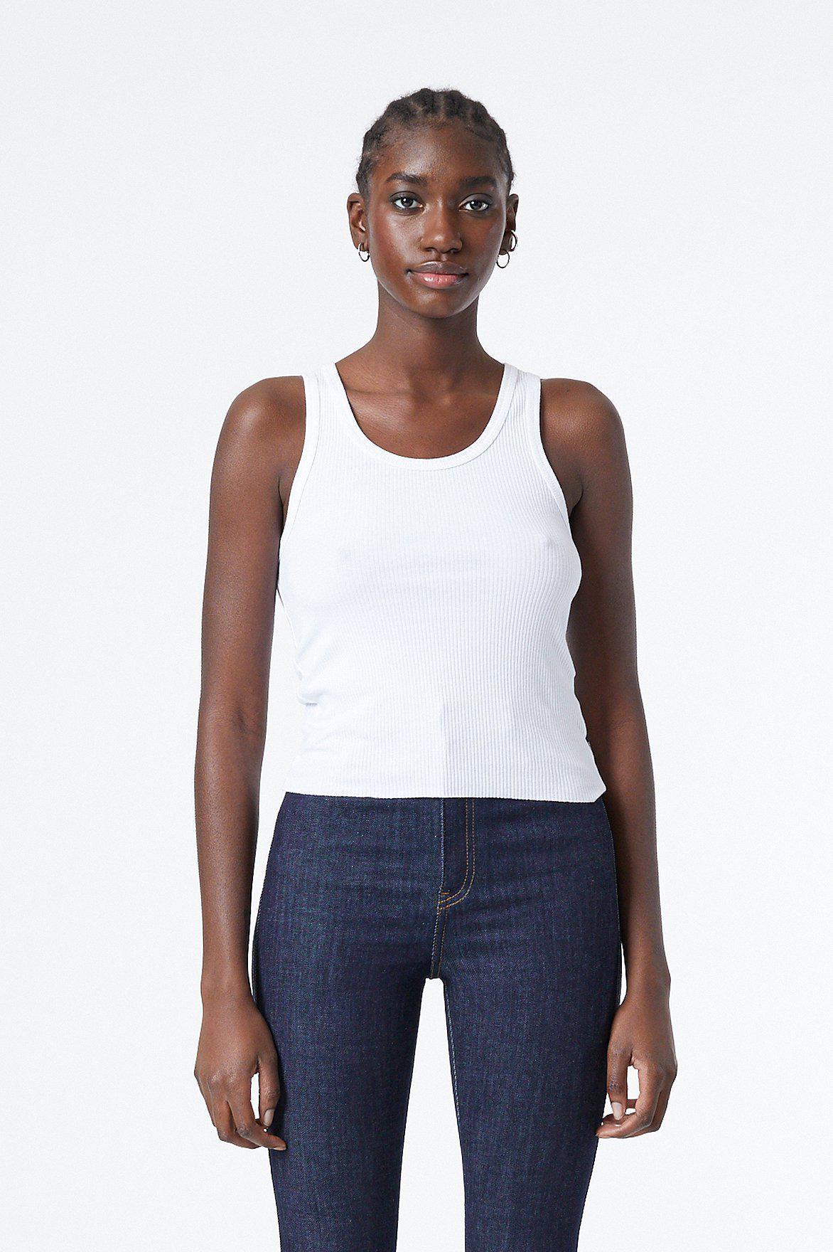 Demi Singlet - White - Dr. Denim