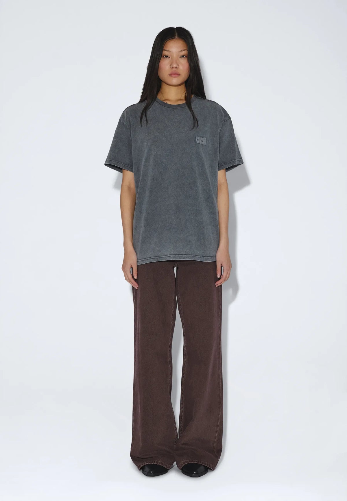 Trooper Tee - Grey Black Overdye