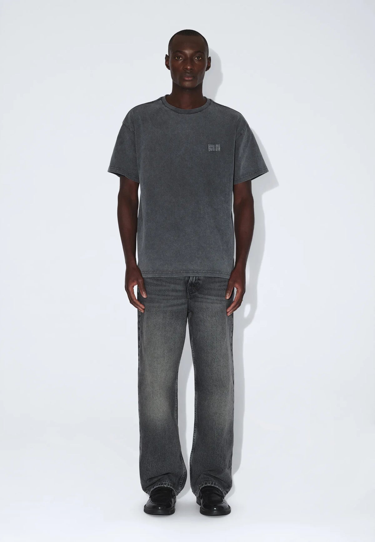 Trooper Tee - Grey Black Overdye