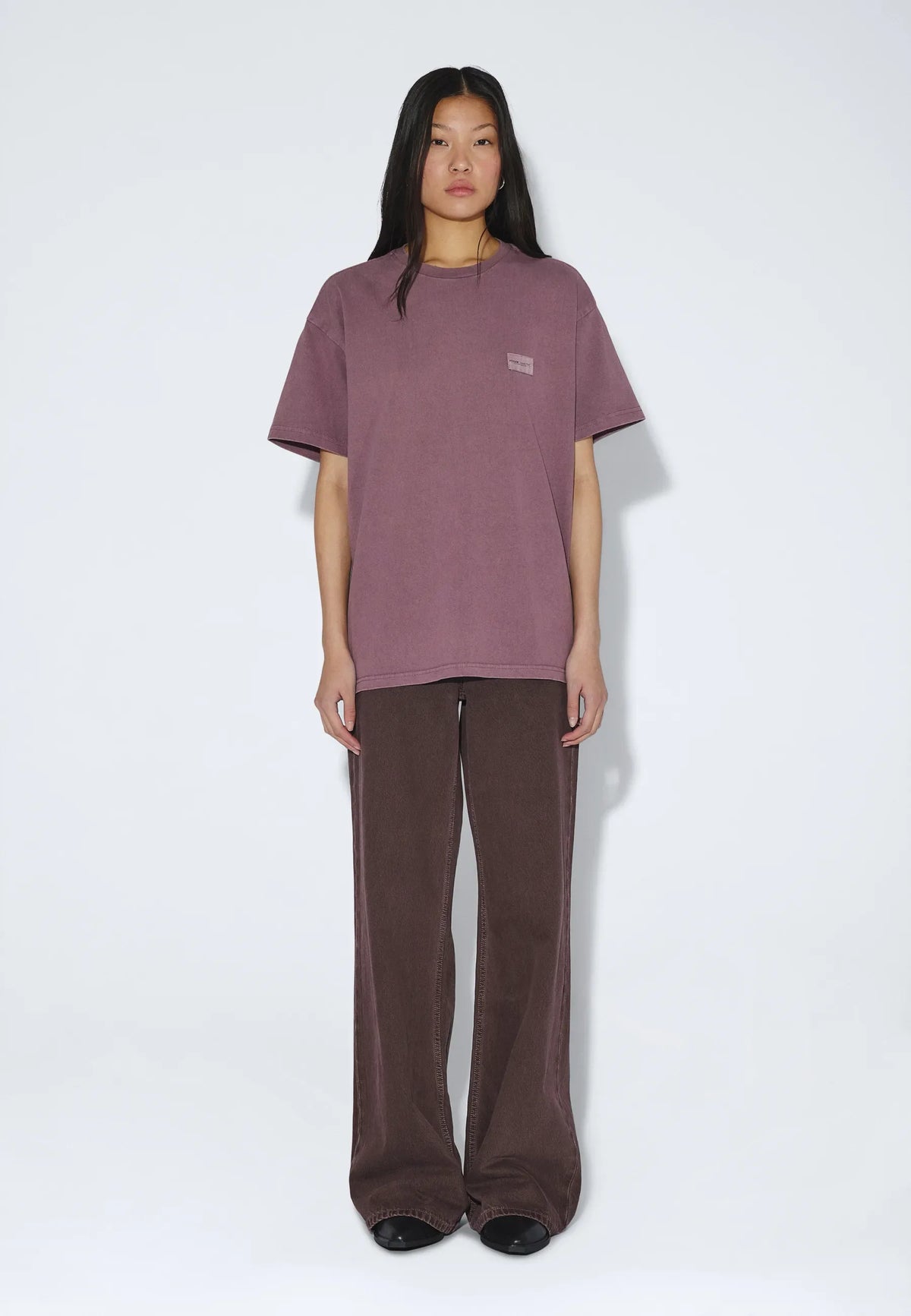 Trooper Tee - Aubergine Overdye