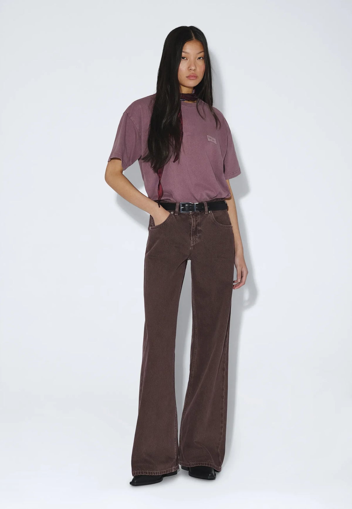 Trooper Tee - Aubergine Overdye