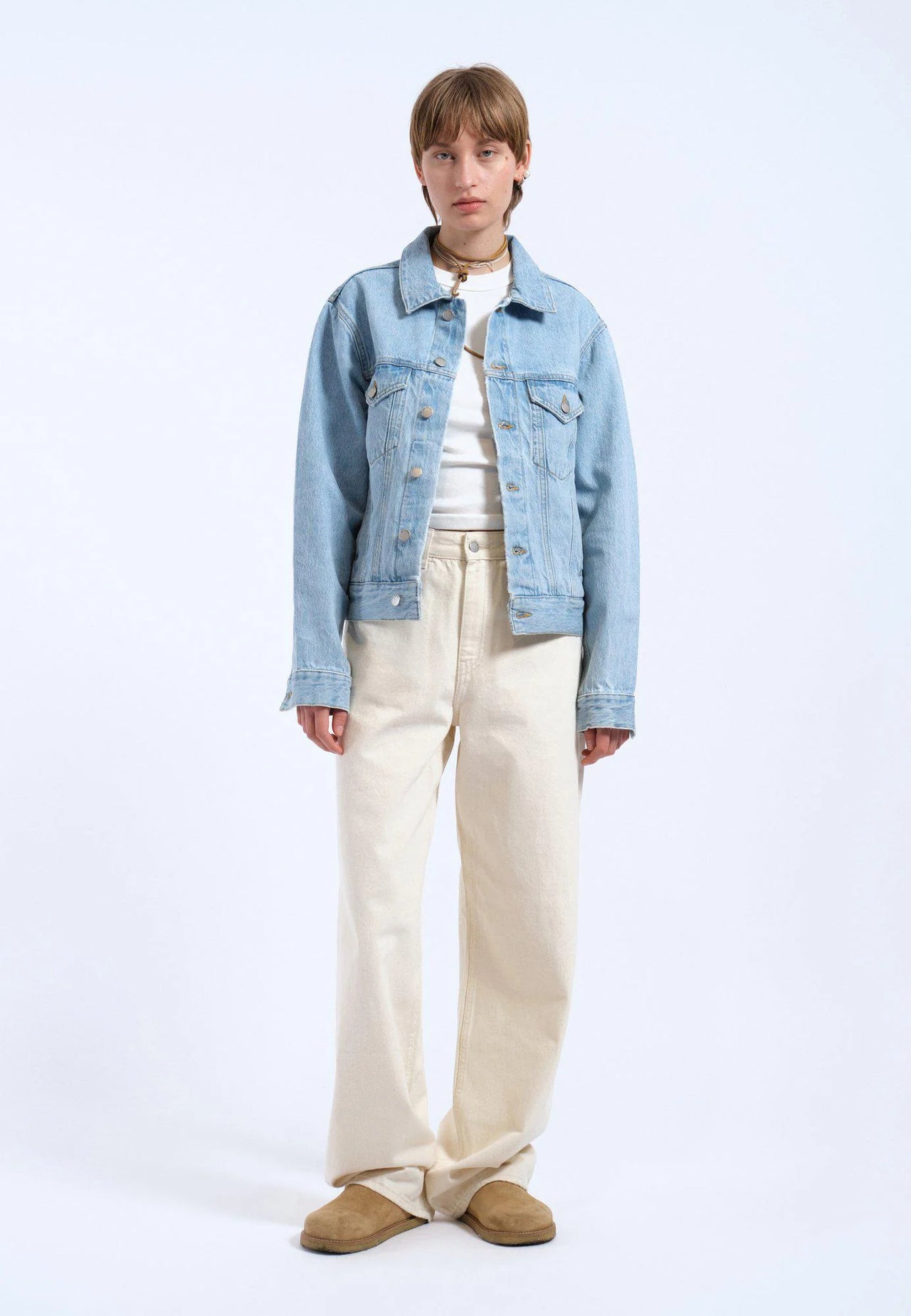 Joey Trucker Jacket - Stream Light Retro