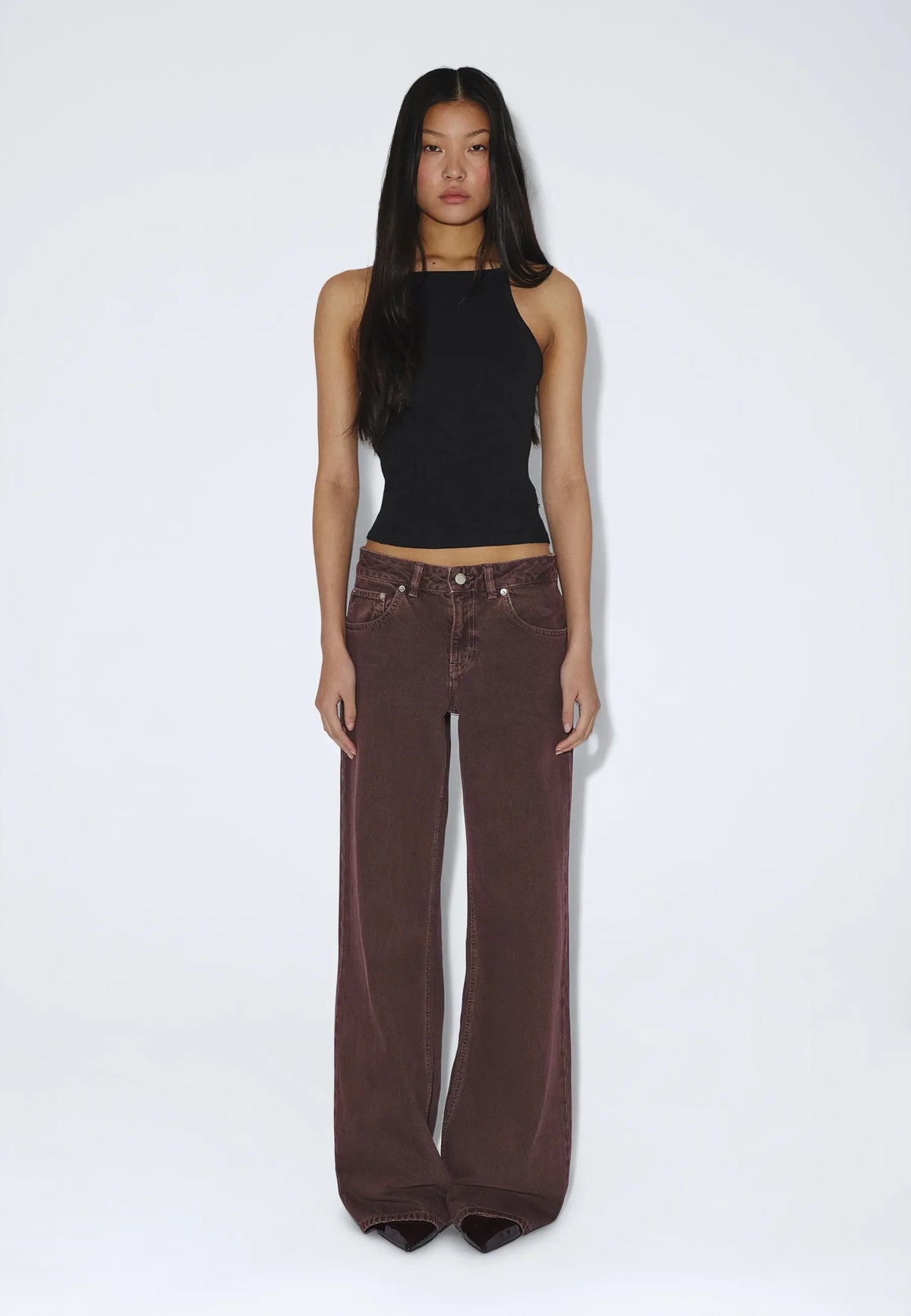 Rhue Low Wide - Washed Aubergine