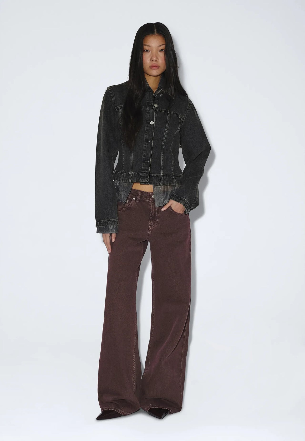 Rhue Low Wide - Washed Aubergine