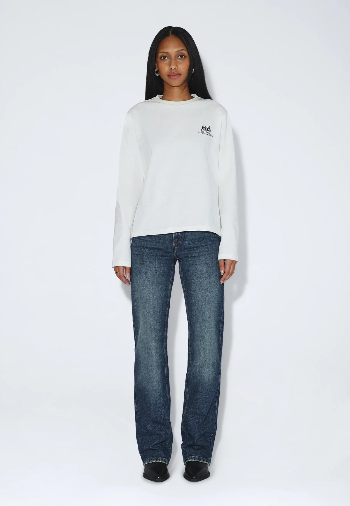 Kath Longsleeve - Off White Time