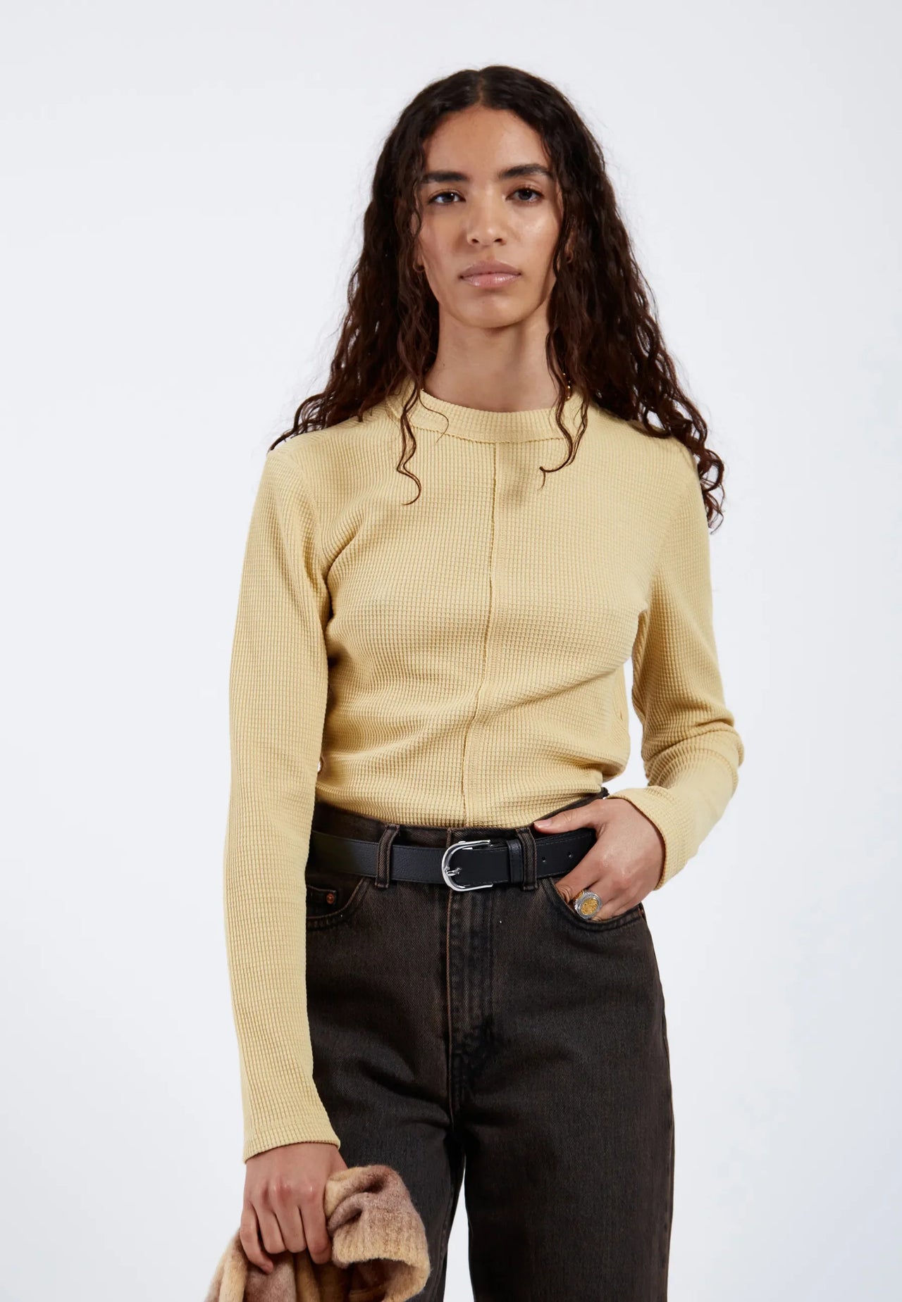 Stella Waffle Top - Jojoba