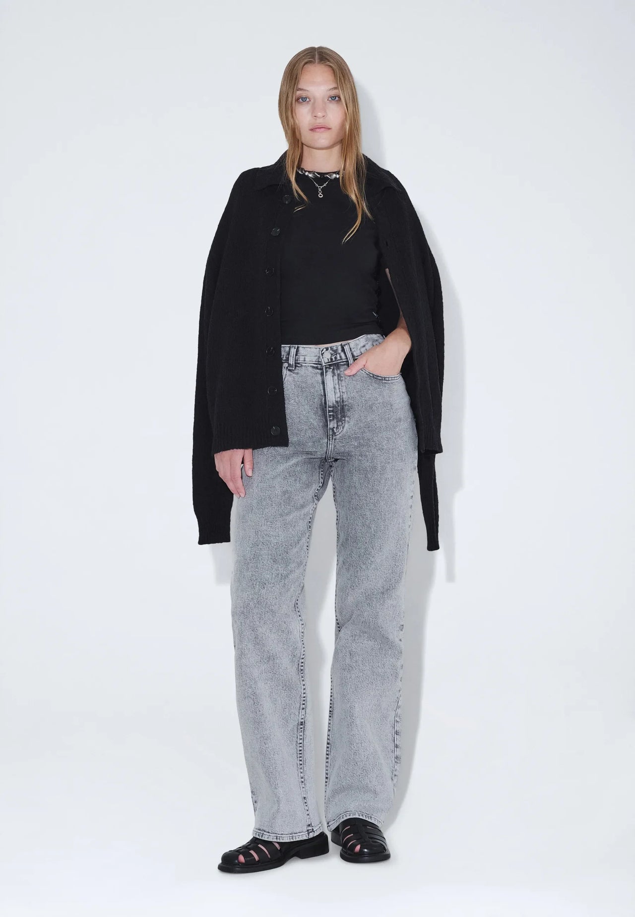 Echo High Straight - Tar Ash Grey
