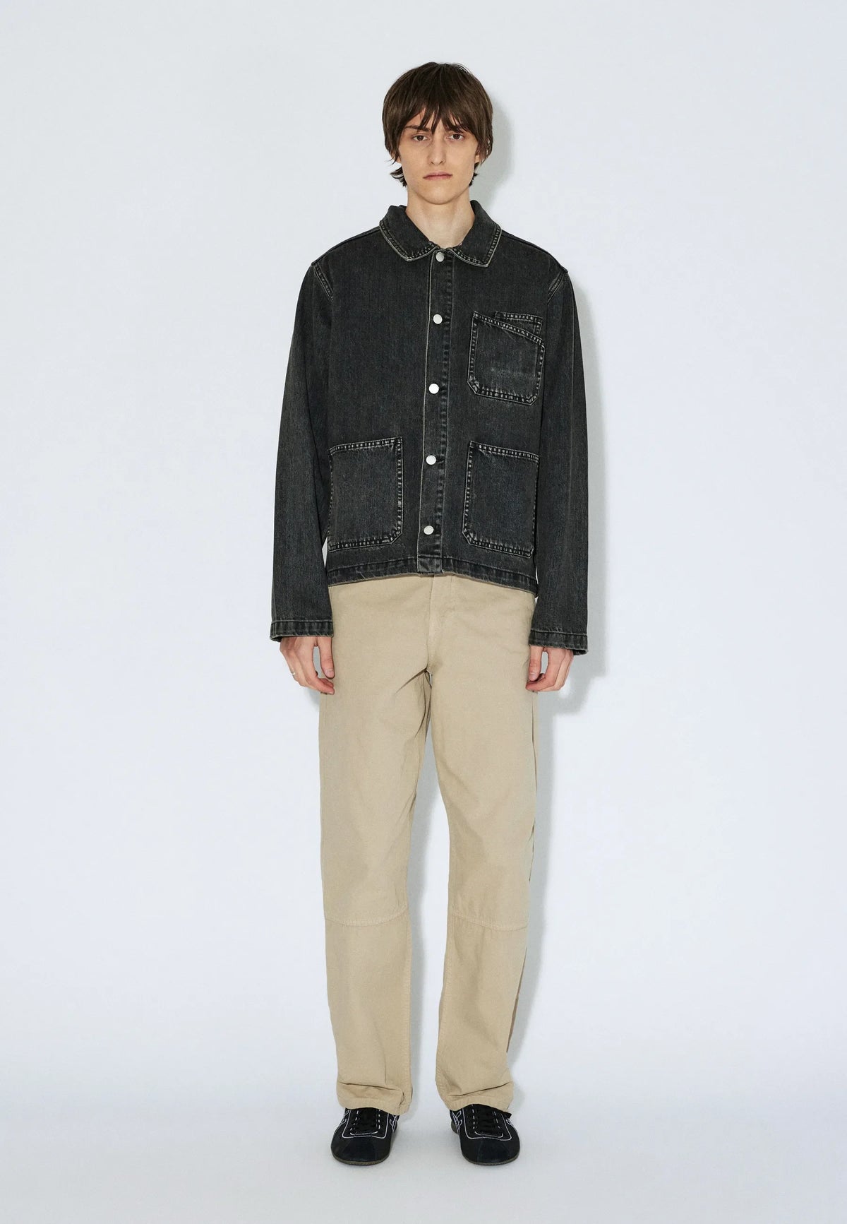 Evon Worker Jacket - Aged Black - Dr. Denim