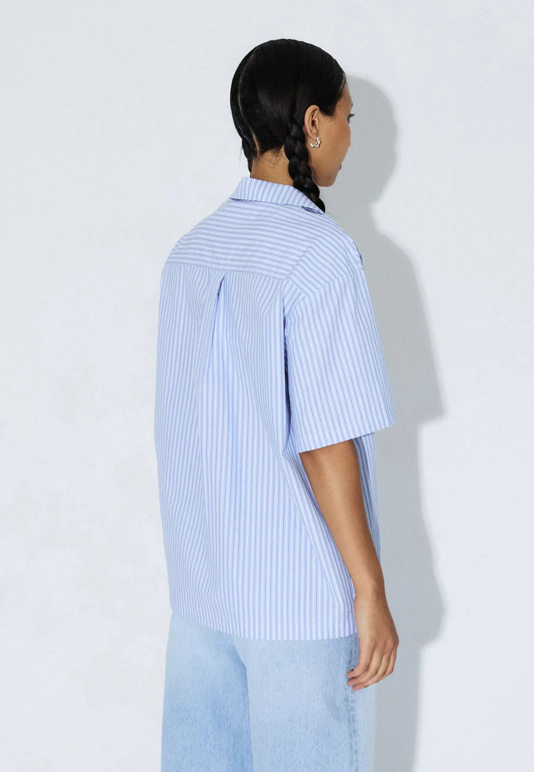 Mile Shirt - Lt Blue Stripe Mono - Dr. Denim