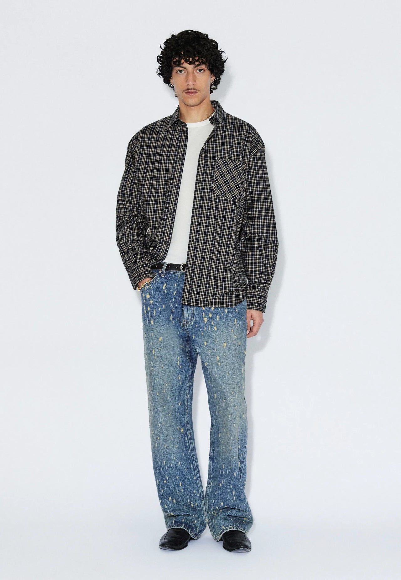 Wes Shirt - Black Summer Check
