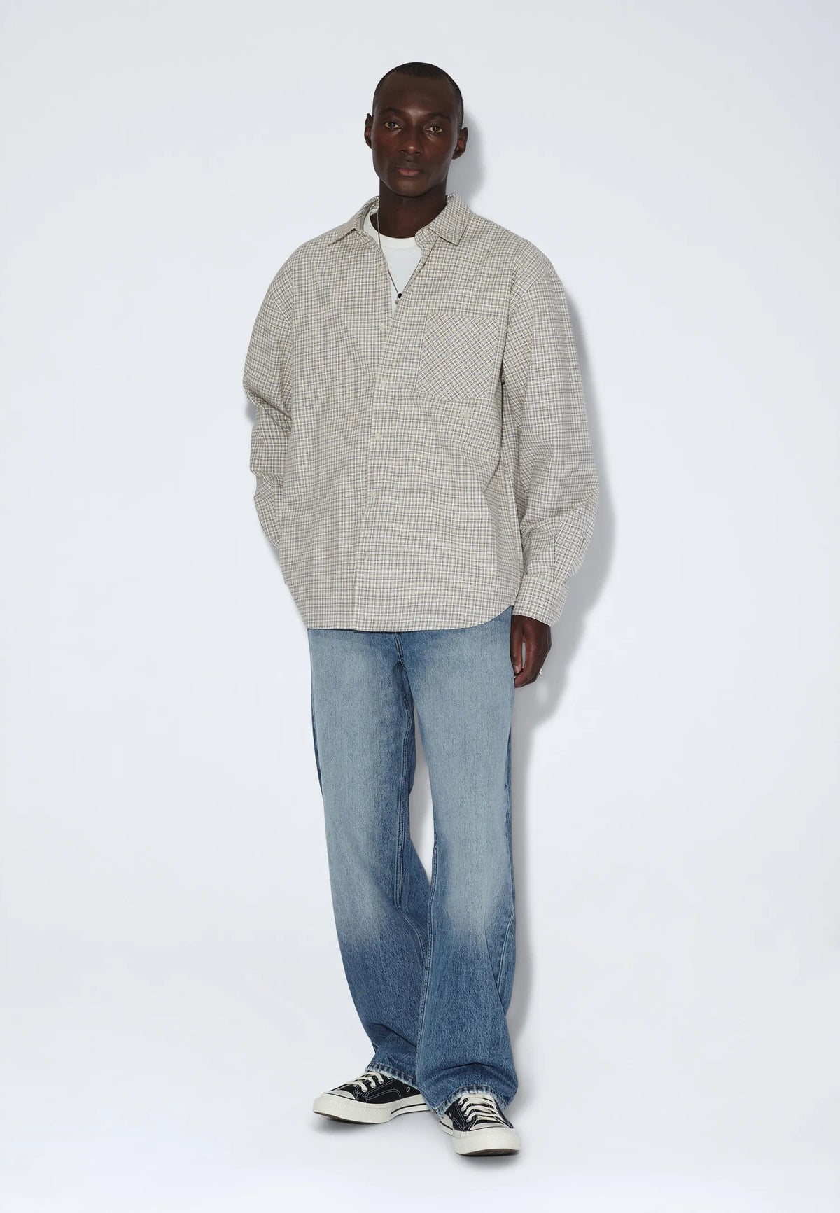 Wes Shirt - Fall Ecru Check