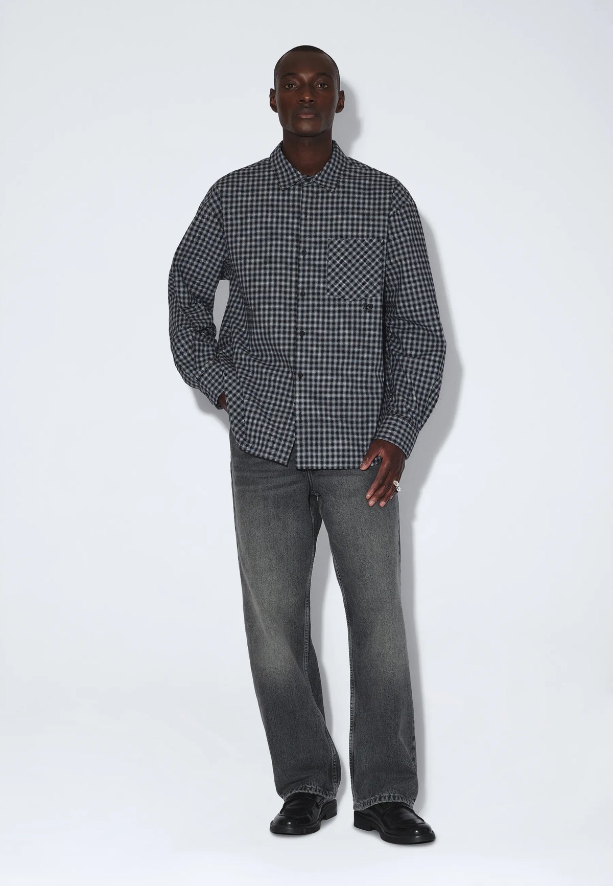 Wes Shirt - Fall Black Check