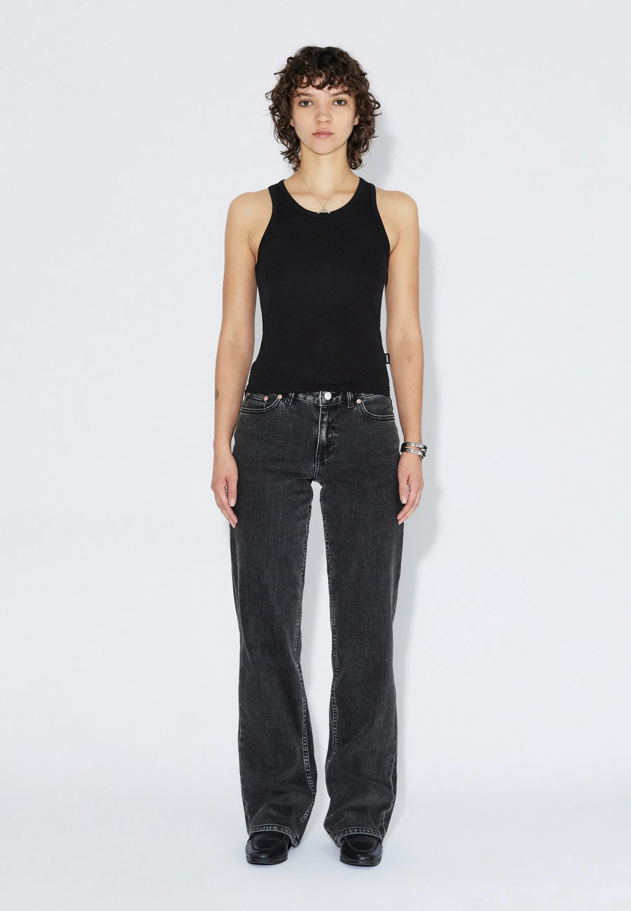Mella Top - Black Mono