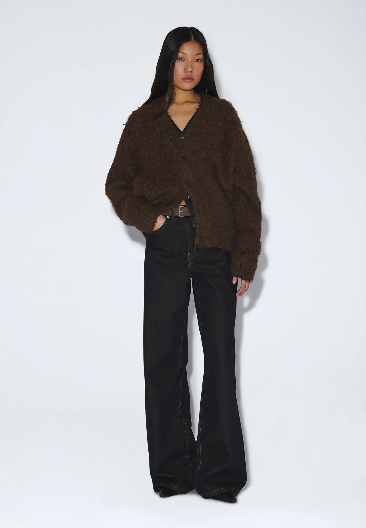 Dig F Cardigan - Brown