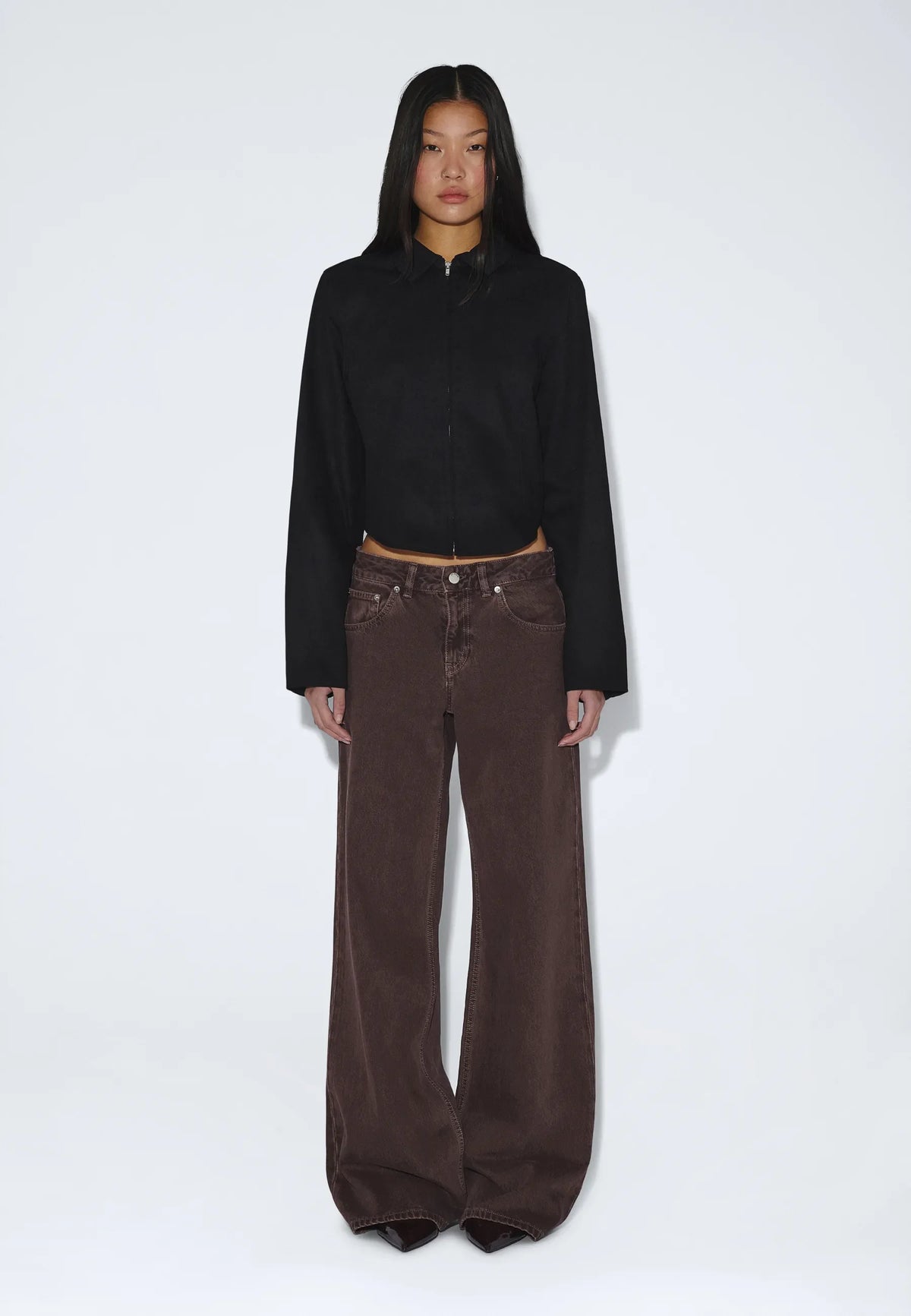 Dani Zip Shirt - Black