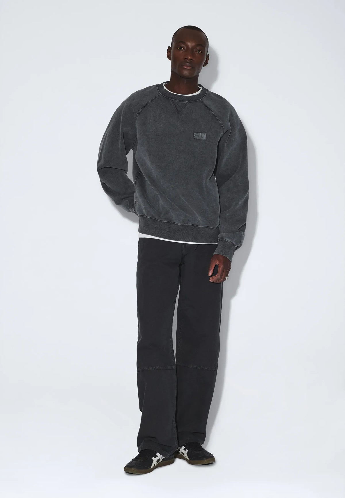 Andie Sweater - Grey Black Overdye