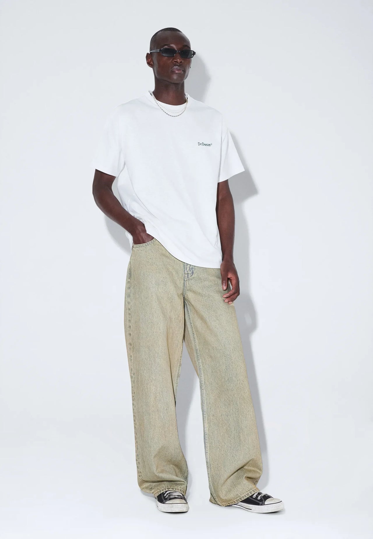 Trooper Tee - Off White Flower