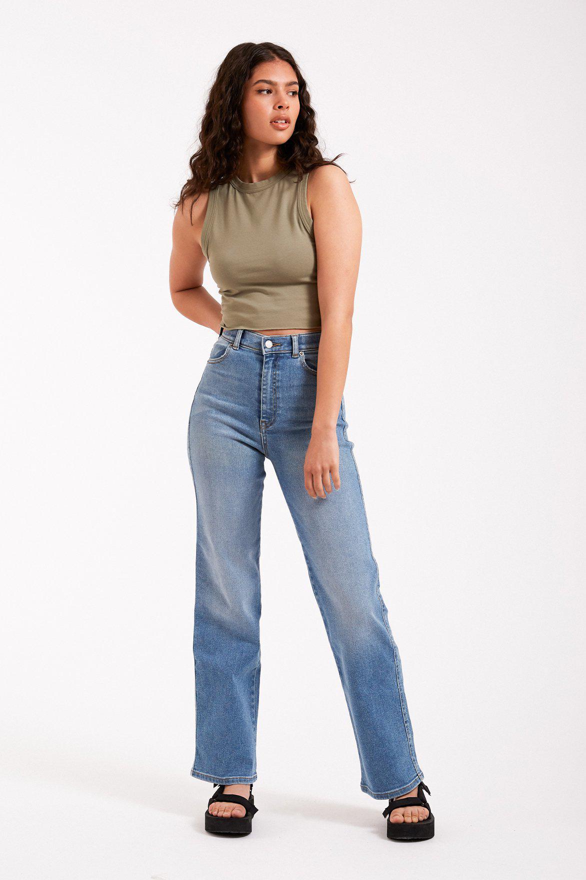 Moxy Straight - Breeze Mid Worn Hem